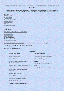 CURSO UNIVERSITARIO BIANUAL DE NEUROLOGIA Y