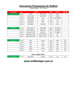 www.softbolaps.com.ar - APS - Asociaci&oacute;n Paranaense de Softbol