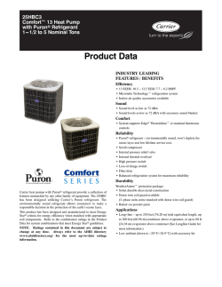 Product Data - Climaproyectos