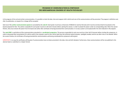 program of communications  symposium 3rd iberoamerican