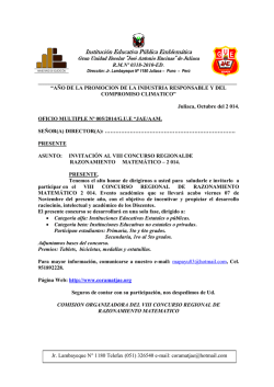 Oficio de invitaci&oacute;n - GUE Jose Antonio Encinas