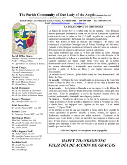 The Parish Community of Our Lady of the Angels - John Patrick