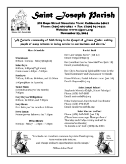 Read more in our bulletin - St. Joseph Parish