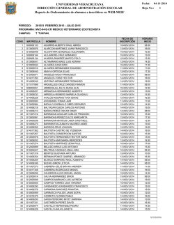 medicina veterinaria y zootecnia - Universidad Veracruzana
