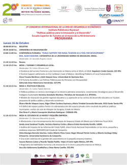 PROGRAMA - Modalidad Mixta EST - Instituto Polit&eacute;cnico Nacional