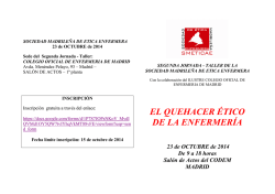 5 II Taller sobre Etica desde Enfermer&iacute;a - Codem