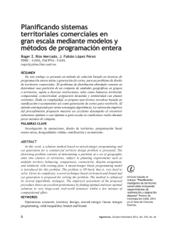 Planificando sistemas territoriales comerciales en gran escala