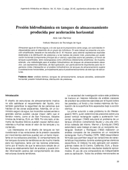 Presi&oacute;n hidrodin&aacute;mica en tanques de almacenamiento producida