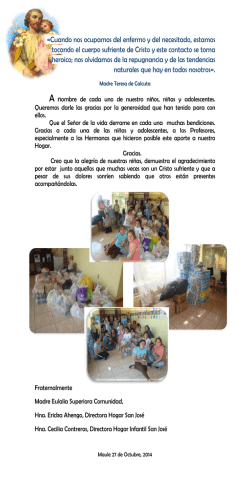 carta del hogar de talca - HSJ Colegio San Jose