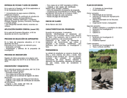 Tr&iacute;ptico - MAESTR&Iacute;A EN CIENCIAS AGROPECUARIAS Y GESTI&Oacute;N