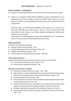 Carrera isao nakandakare - Federaci&oacute;n Chilena de Tenis de Mesa