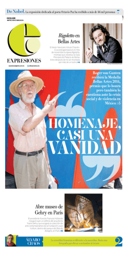 Rigoletto en Bellas Artes Abre museo de Gehry en Par&iacute;s - Exc&eacute;lsior