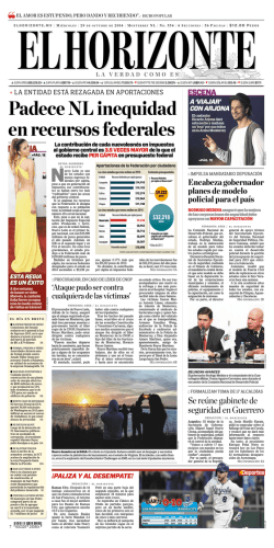 Padece NL inequidad en recursos federales - El Horizonte