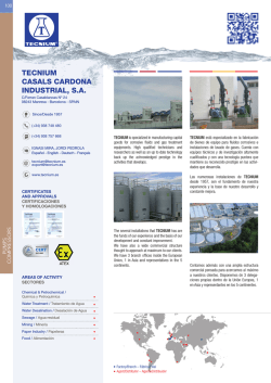 TECNIUM CASALS CARDONA INDUSTRIAL, S.A. - Fluidex