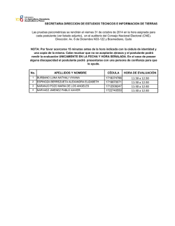 Secretaria &ndash; Direcci&oacute;n de Estudios T&eacute;cnicos e Informaci&oacute;n - MAGAP