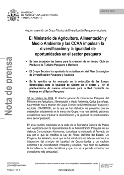14.10.30 Reuni&oacute;n Grupo T&eacute;cnico Diversificaci&oacute;n Pesquera