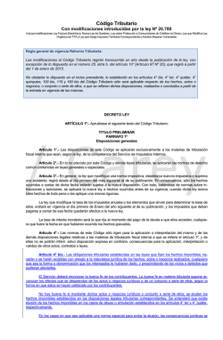Cambios marcados al C&oacute;digo Tributario - Reforma Tributaria 2014