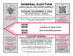 GENERAL ELECTION - Fresno County