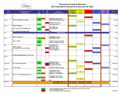 Federacion Ecuestre Mexicana 2015 Calendario General de - fem