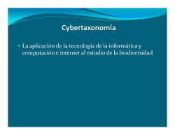 Cybertaxonom&iacute;a
