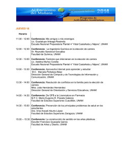 programa de actividades acad&eacute;micas - Orientaci&oacute;n y Servicios