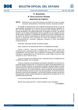 PDF (BOE-B-2014-38718 - 1 p&aacute;g. - 157 KB ) - BOE.es