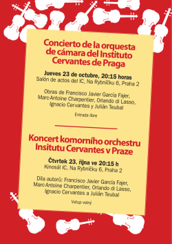 Concierto de la orquesta de c&aacute;mara del Instituto Cervantes de