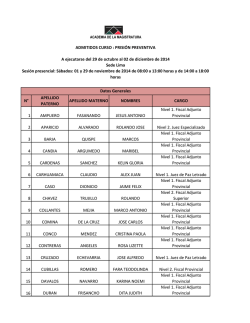 Lima - Academia de la Magistratura