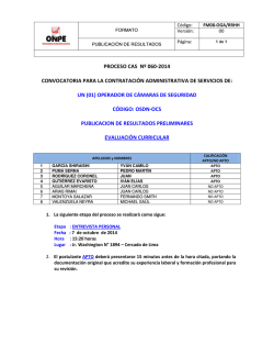 Entrevista Personal - ONPE