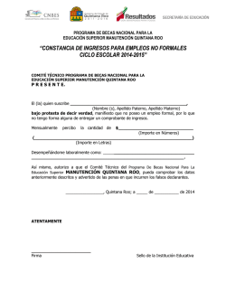 Constancia de Ingresos para empleos no Formales - seq-besuma