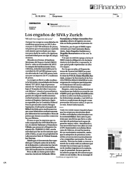 Los enga&ntilde;os de SIVAy Zurich - Especialistas en Medios
