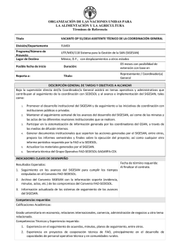 OP 51/2014 Asistente t&eacute;cnico de Coordinaci&oacute;n General 05/11/2014