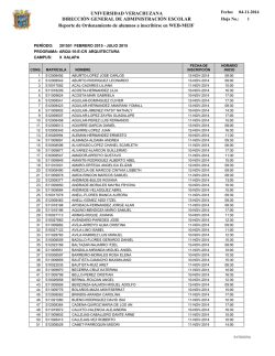arquitectura - Universidad Veracruzana