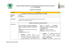 SEGUNDO CONGRESO INTERNACIONAL DE PEDAGOG&Iacute;A