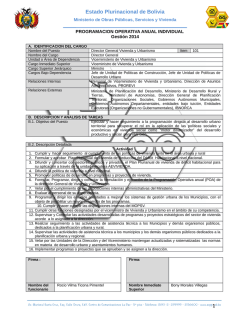Estado Plurinacional de Bolivia - Ministerio de Obras P&uacute;blicas
