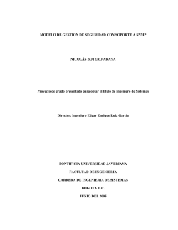 MODELO DE GESTI&Oacute;N DE SEGURIDAD CON SOPORTE A SNMP