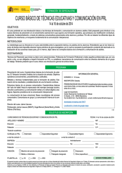 curso b&aacute;sico de t&eacute;cnicas educativas y comunicaci&oacute;n en prl - Instituto