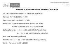 Patinaje: X y V de 16:00h a 17:00H - AMPA CEIP Salvador Dal&iacute;