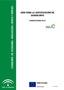 Gu&iacute;a de Justificaci&oacute;n Guadalinfo - Junta de Andaluc&iacute;a