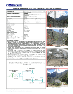 6.2.1 L.T. 138 kV - C.H. Machupicchu II