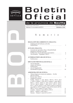S u m a r i o - Diputaci&oacute;n de Sevilla