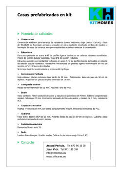 Descargar Memoria calidades - kithomes