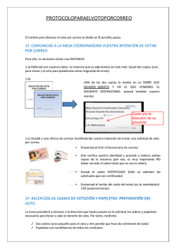 PROTOCOLO PARA EL VOTO POR CORREO - Csi-f