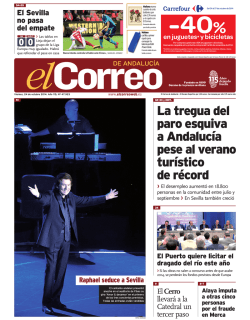 La tregua del paro esquiva a Andaluc&iacute;a pese al verano tur&iacute;stico de