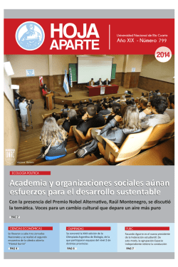 Academia y organizaciones sociales a&uacute;nan esfuerzos para el