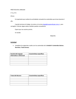 PRAacuteCTICAS DEL LENGUAJE 3&deg; A B