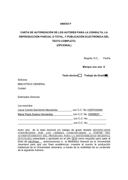 anexo f carta de autorizaci&oacute;n de los autores para la consulta, la
