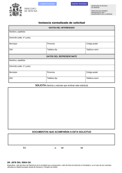 Impreso de instancia normalizada de solicitud - Instituto de Vivienda