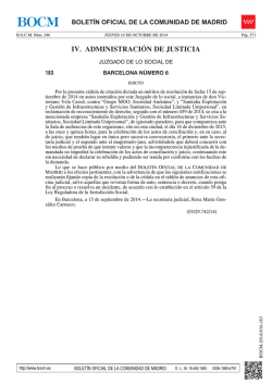 IV. ADMINISTRACI&Oacute;N DE JUSTICIA - Sede Electr&oacute;nica del Boletin