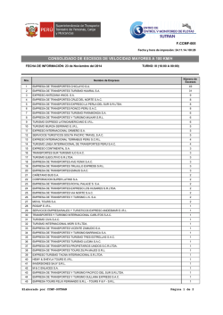 fccmf-005 consolidado excesos velocidad - Control Total Per&uacute;